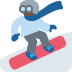 🏂🏿 snowboarder: dark skin tone display on Twitter